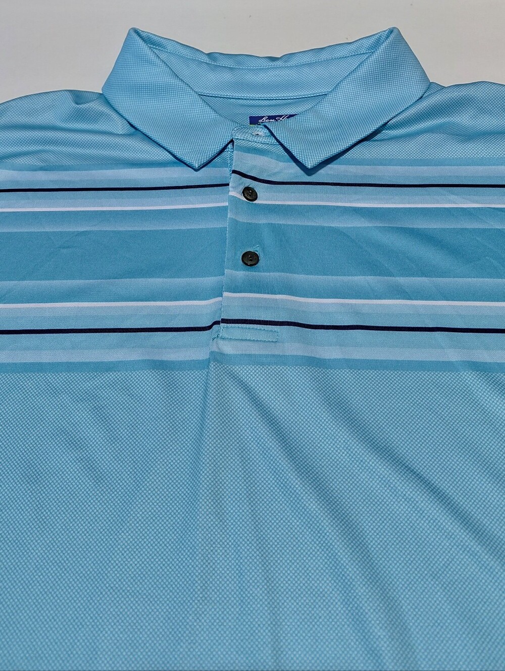BEN HOGAN  Men's  Performance Scuba Blue Polo Shirt Size 3XL